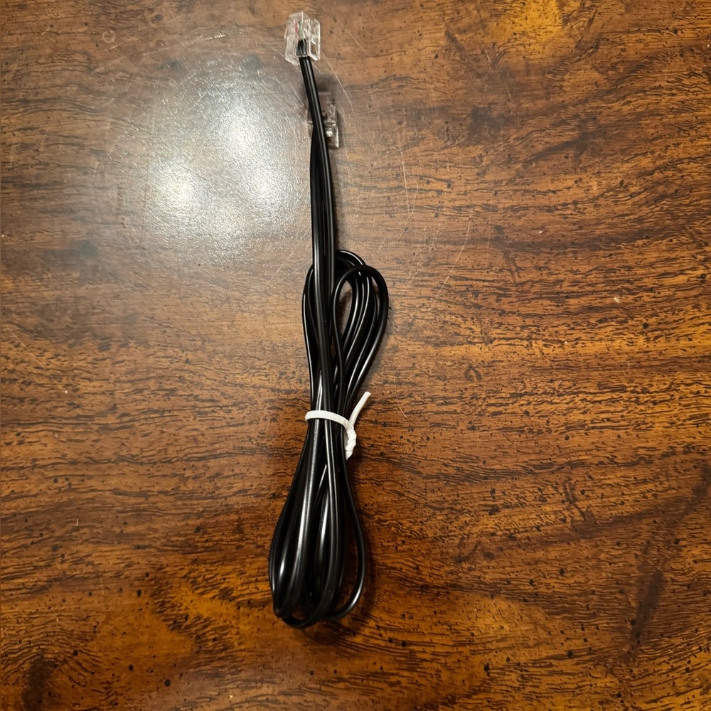 Black Telephone Cable